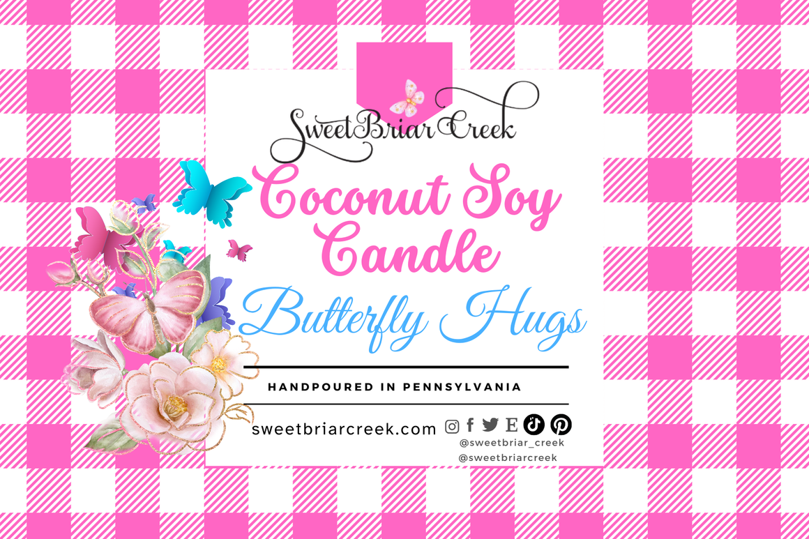 Butterfly Hugs Coconut Soy Candle