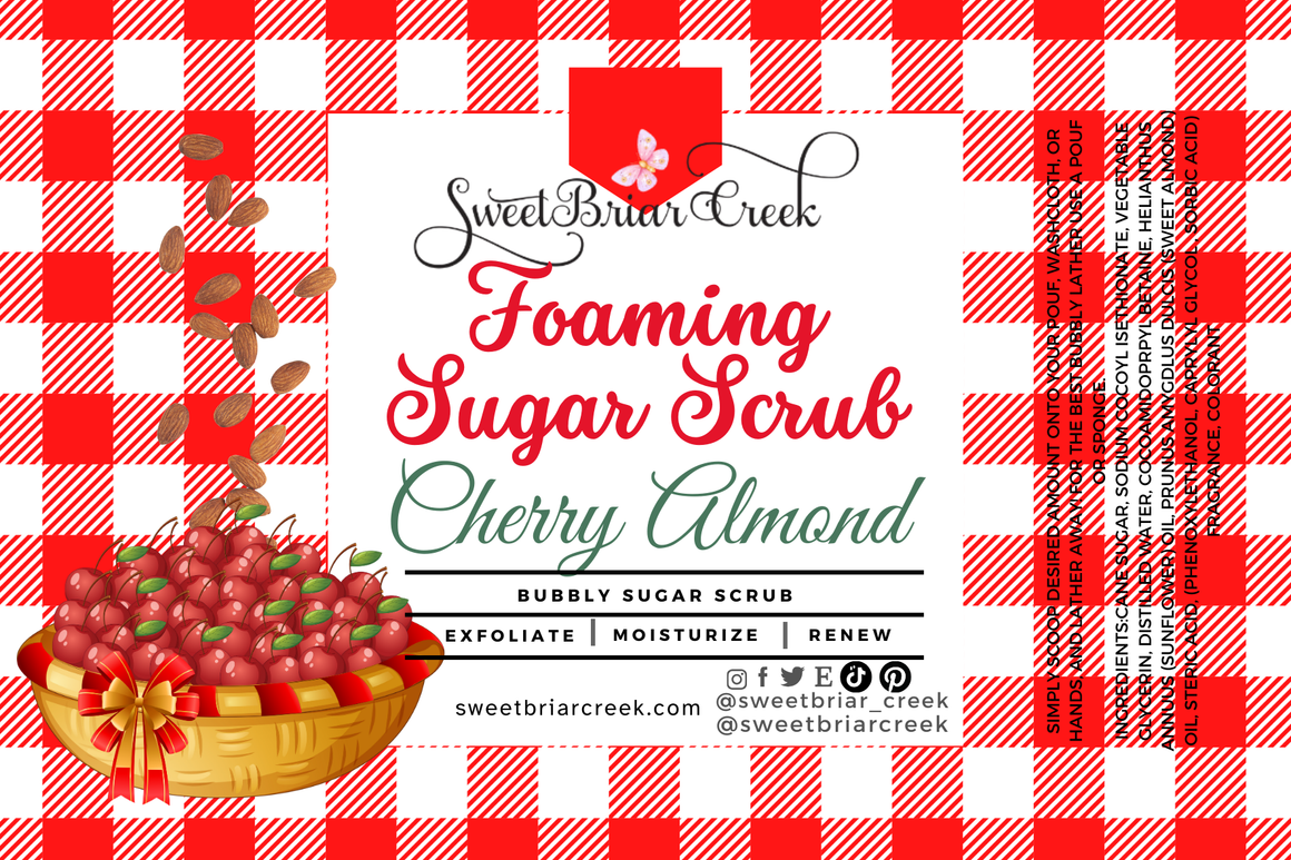 Cherry Almond Whipped Sugar Scrub