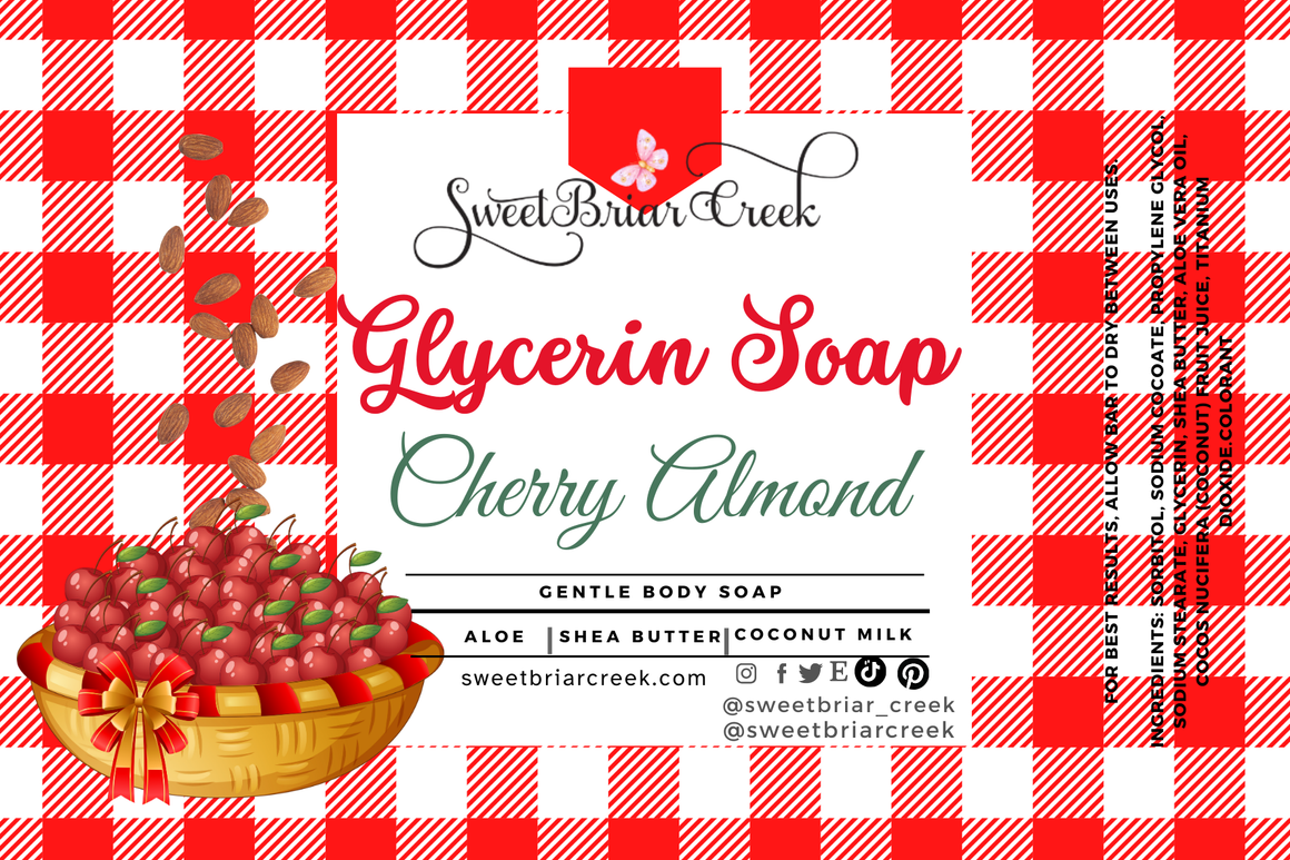 Cherry Almond Glycerin Soap Bar