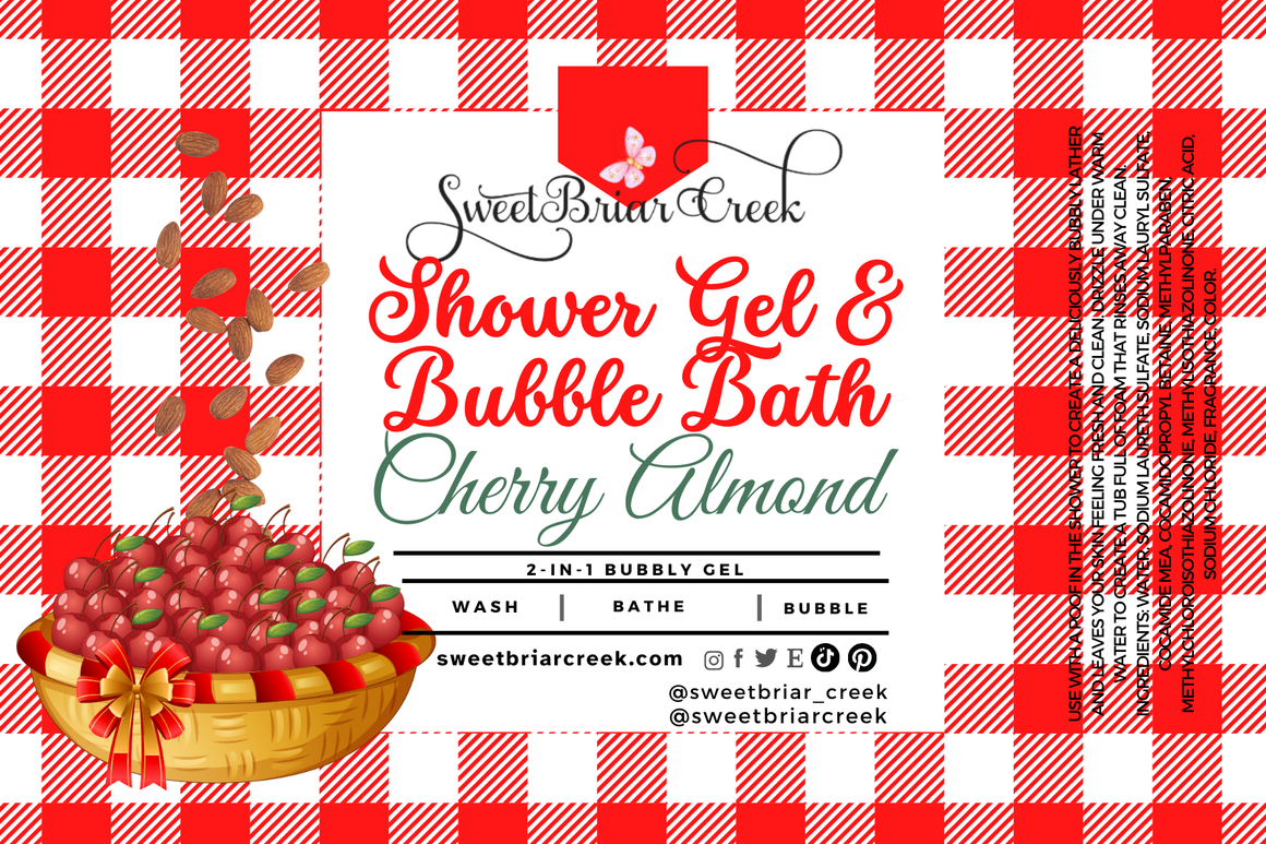 Cherry Almond Body Wash + Bubble Bath