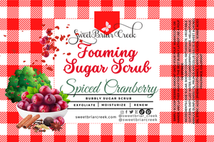 Spiced Cranberry Whipped Sugar Scrub