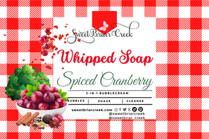 Spiced Cranberry Whipped Soap & Shaving Cream
