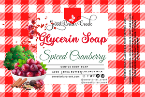 Spiced Cranberry Glycerin Soap Bar
