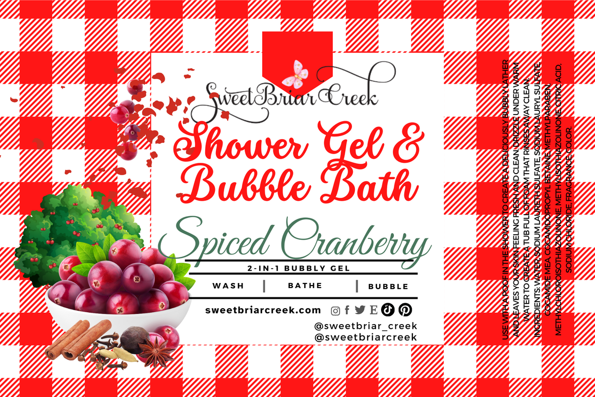 Spiced Cranberry Body Wash + Bubble Bath