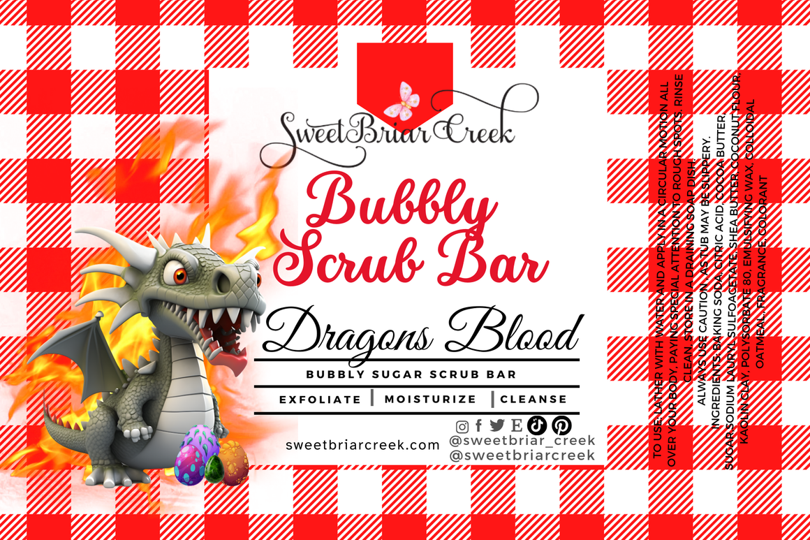 Dragon's Blood Bubbly Scrub Body Bars
