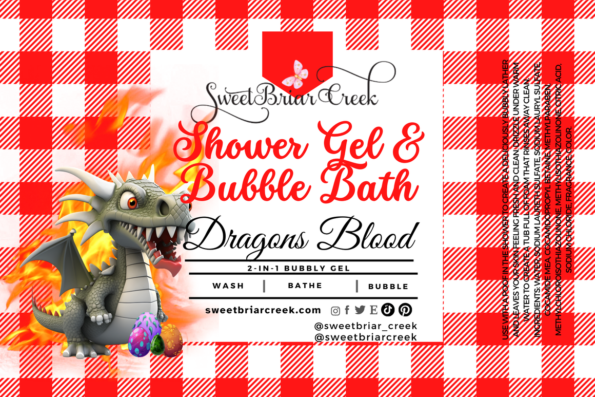 Dragon's Blood Body Wash + Bubble Bath