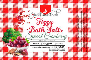 Spiced Cranberry Fizzy Bath Salt Soak