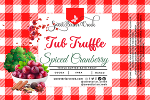 Spiced Cranberry Bath Butter Tub Truffles