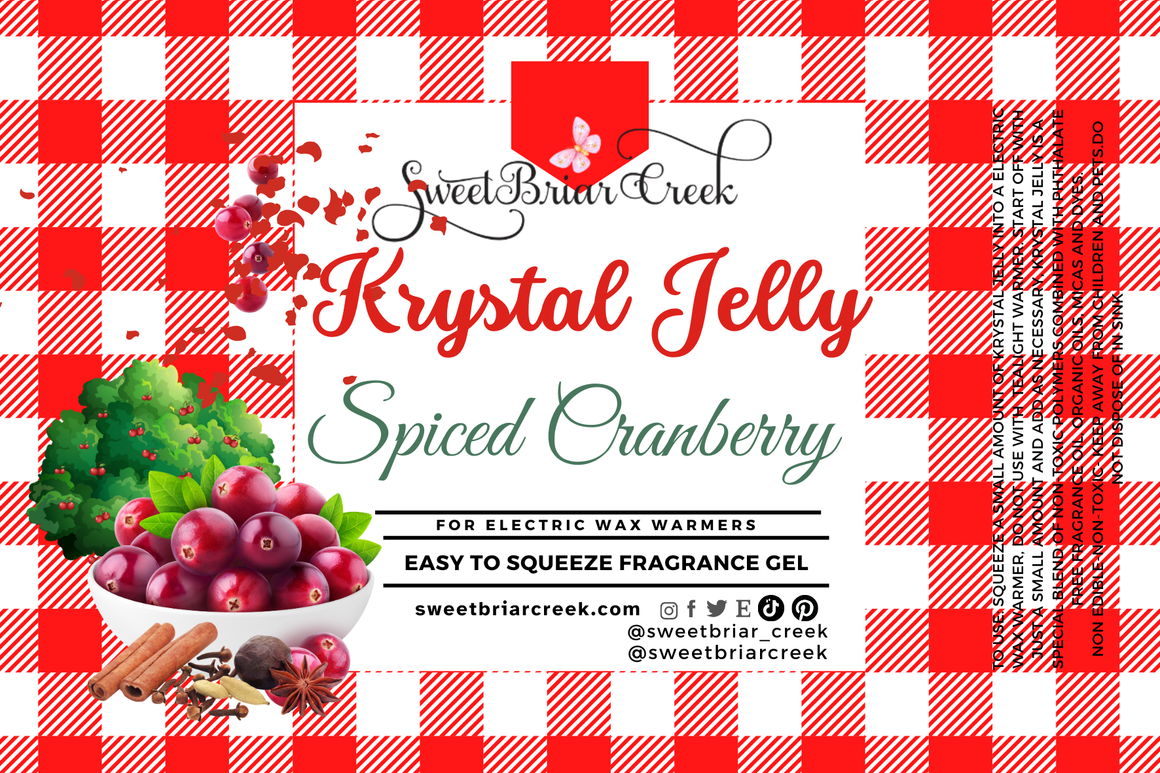 Spiced Cranberry Krystal Jelly Squeeze for wax warmers.