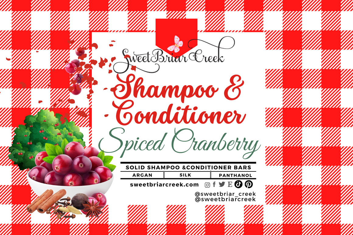 Spiced Cranberry Shampoo & Conditioner Bars