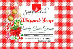 Candy Cane Cream Whipped Soap & Shaving Cream