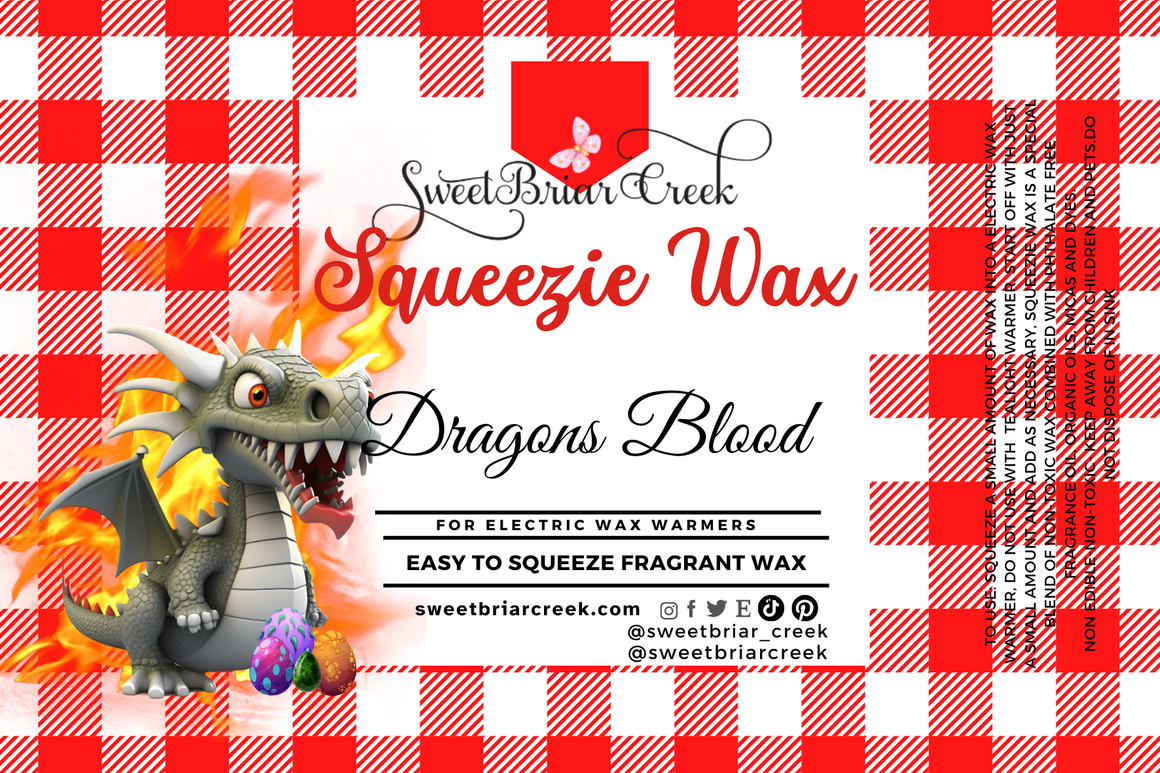 Dragon's Blood Squeezie Wax + Scoopable melts for Waxwarmer