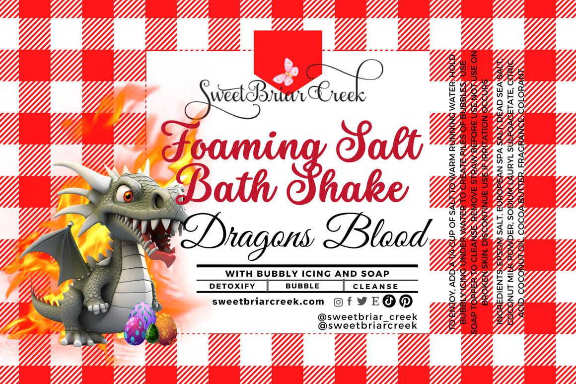 Dragon's Blood Foaming Salt Bath Shake