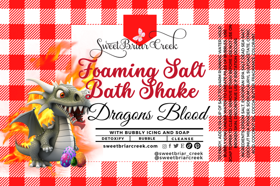 Dragon's Blood Foaming Salt Bath Shake