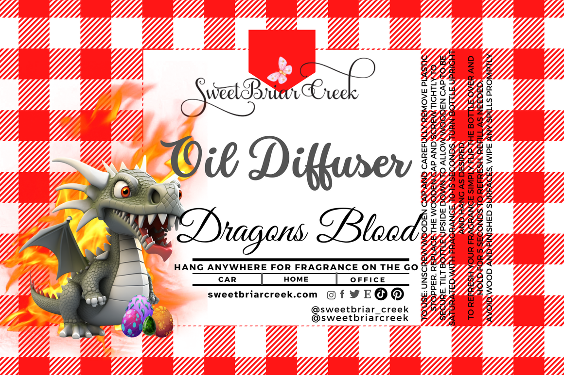 Dragon's Blood Hanging Car Diffuser & Refills