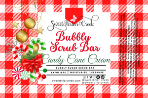 Candy Cane Cream Bubbly Scrub Body Bars