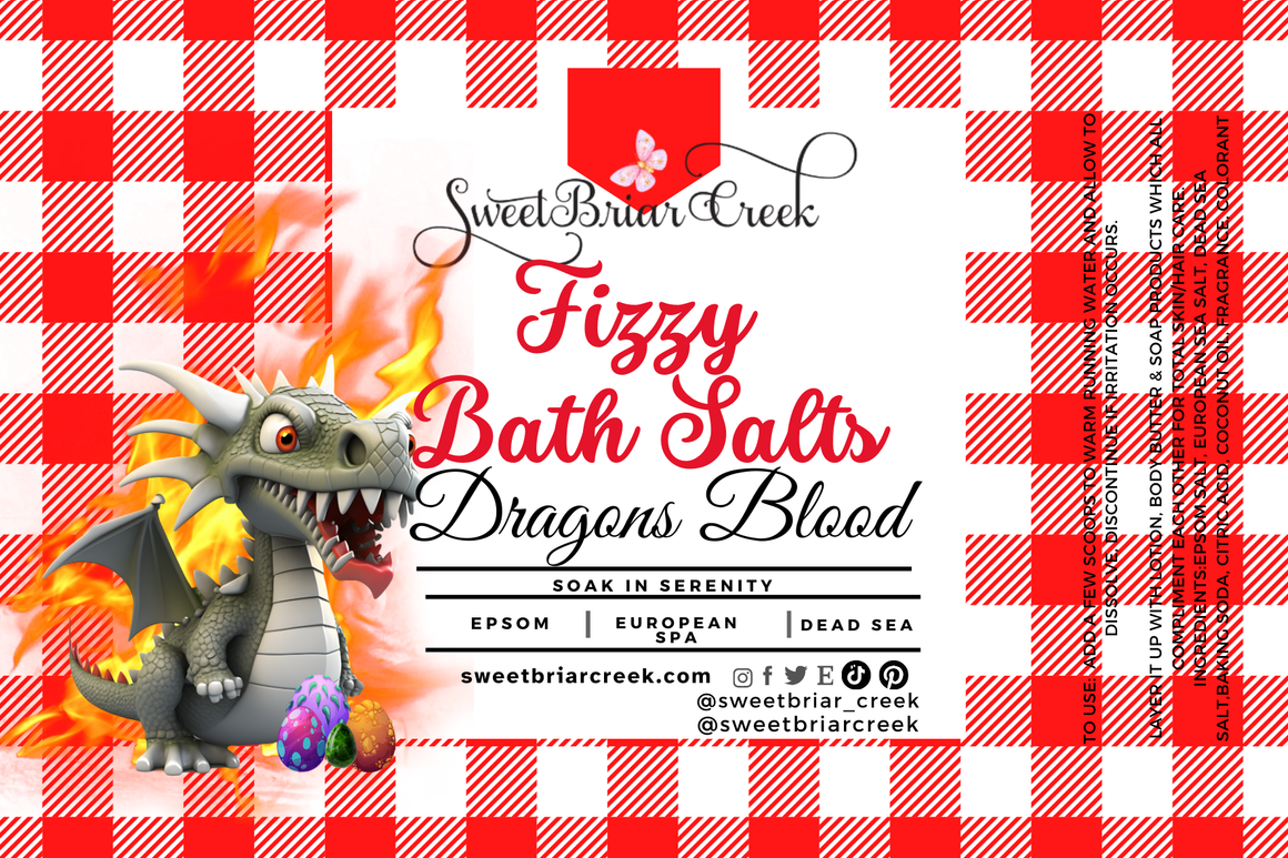 Dragon's Blood Fizzy Bath Salt Soak