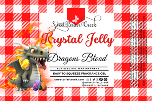 Dragon's Blood Krystal Jelly Squeeze for wax warmers.