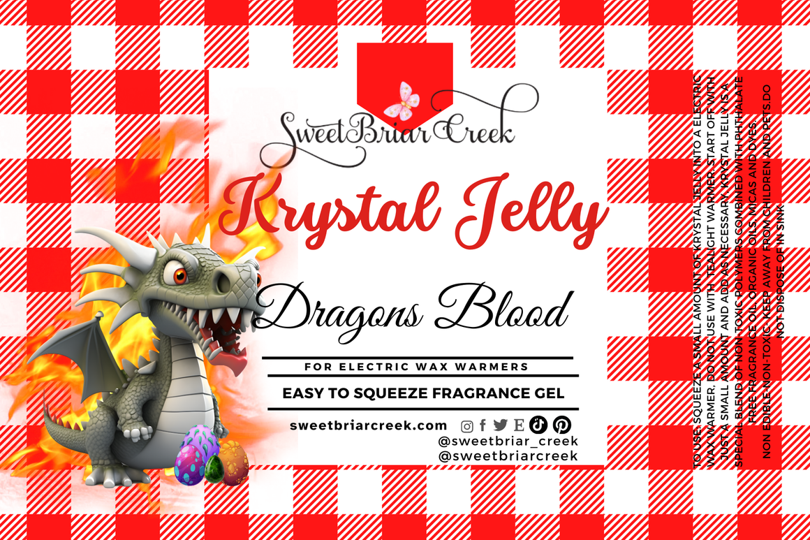Dragon's Blood Krystal Jelly Squeeze for wax warmers.