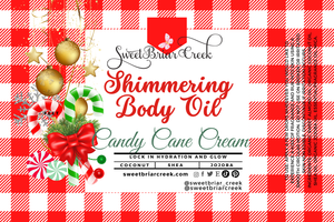 Candy Cane Cream Shimmering Body Oil