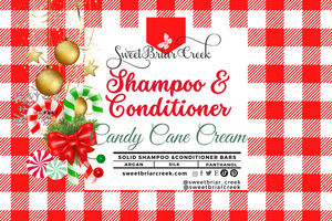 Candy Cane Cream Shampoo & Conditioner Bars
