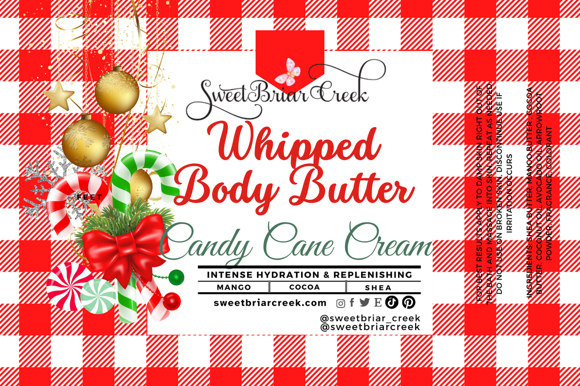 Candy Cane Cream Whipped Body Butter