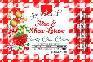 Candy Cane Cream Shea  & Aloe Body Lotion