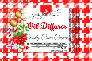 Candy Cane Cream Hanging Car Diffuser & Refills