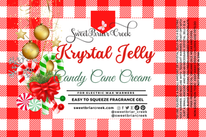 Candy Cane Cream Krystal Jelly Squeeze for wax warmers
