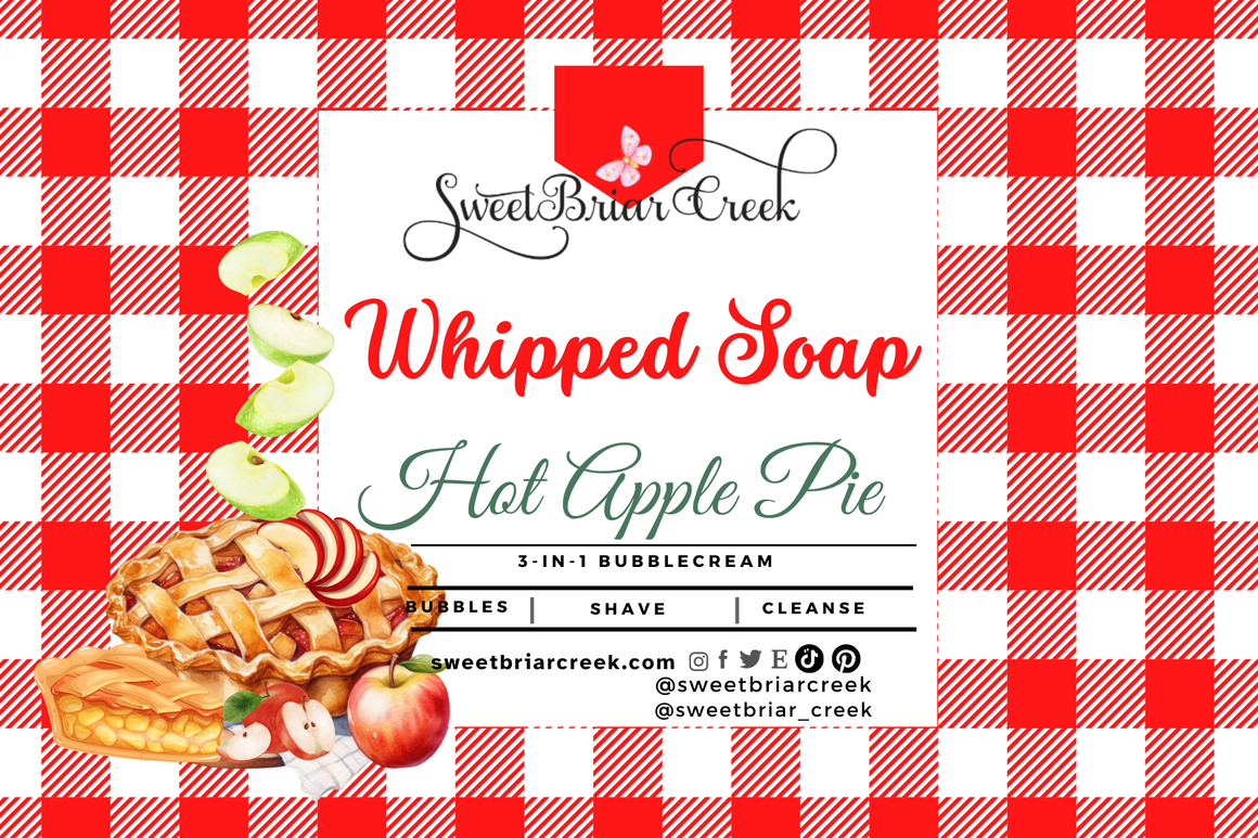 Hot Apple Pie Whipped Soap & Shaving Cream