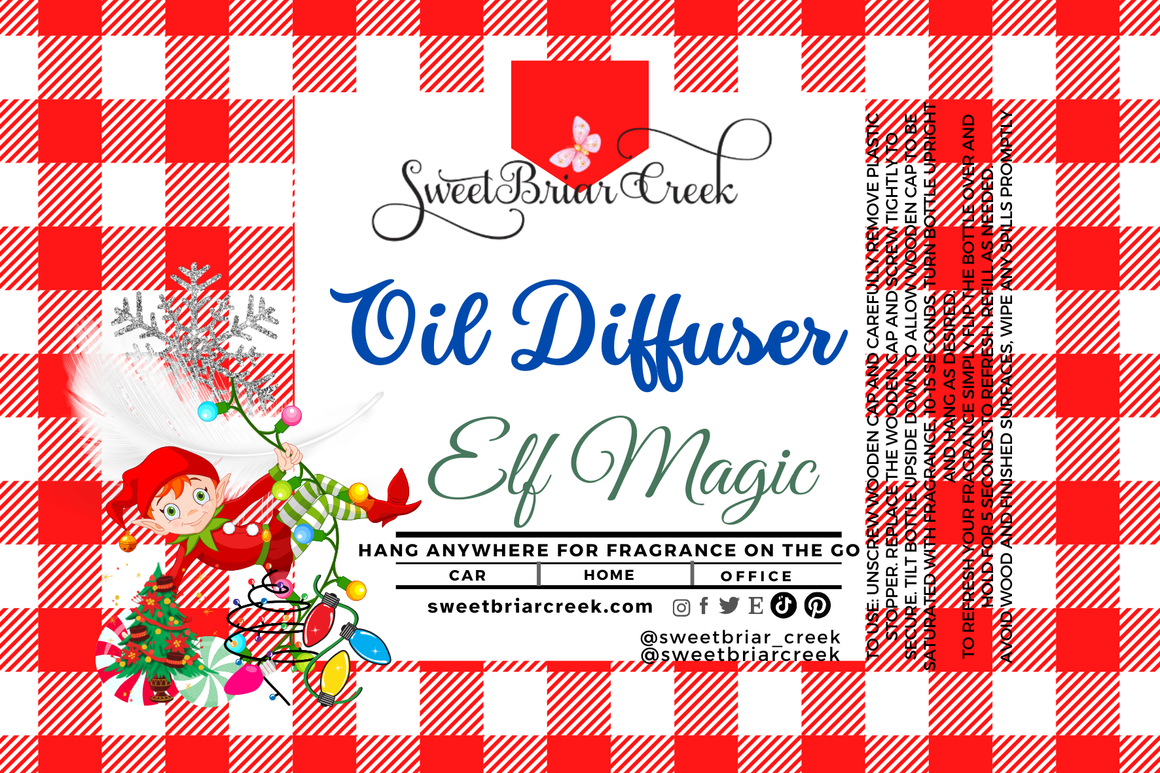 Elf Magic Hanging Car Diffuser & Refills