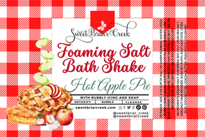 Hot Apple Pie Foaming Salt Bath Shake