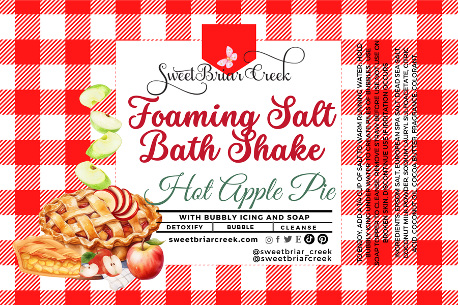 Hot Apple Pie Foaming Salt Bath Shake