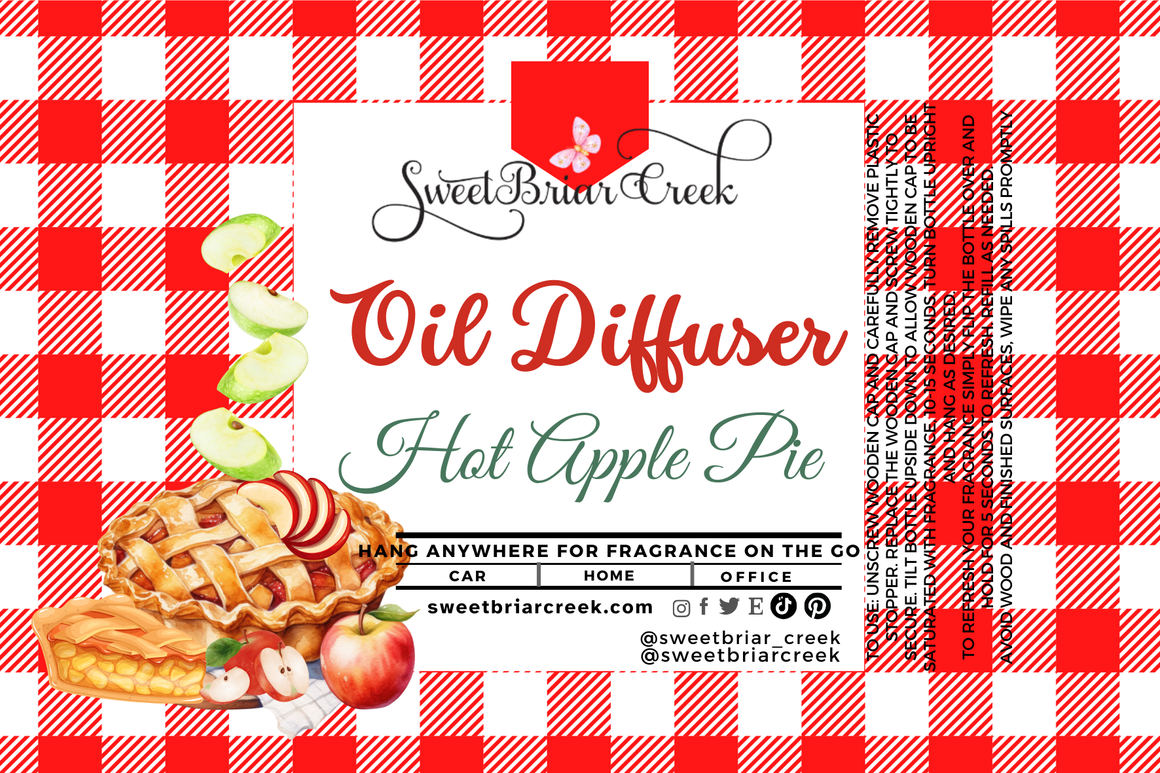 Hot Apple Pie Hanging Car Diffuser & Refills