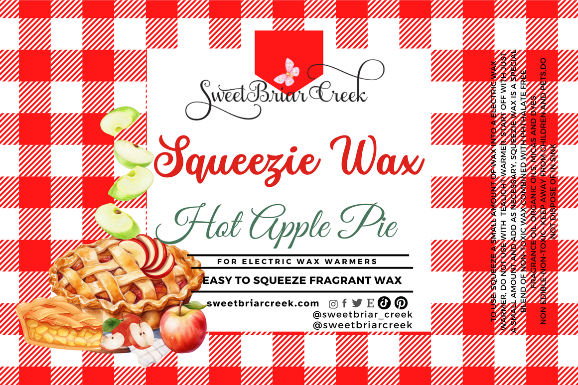 Hot Apple Pie Squeezie Wax + Scoopable melts for Waxwarmer