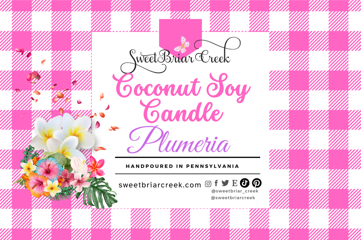 Plumeria Coconut Soy Candle