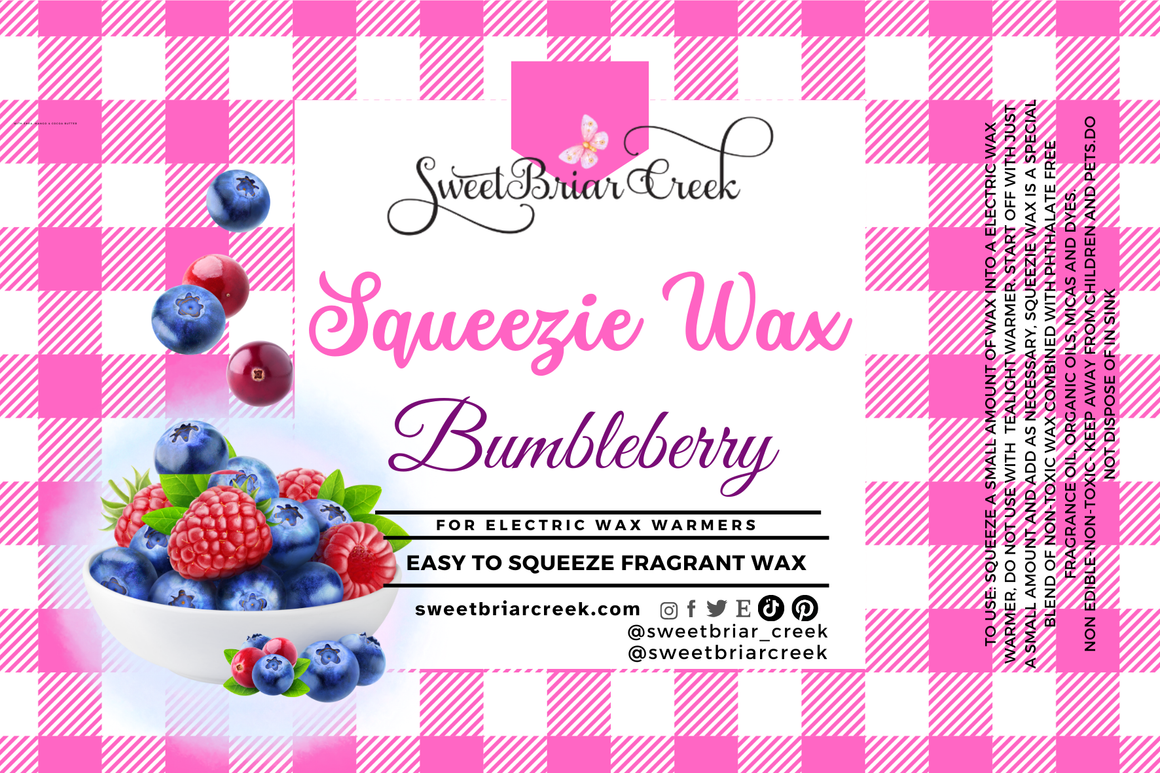 Bumbleberry Squeezie Wax + Scoopable melts for Waxwarmer