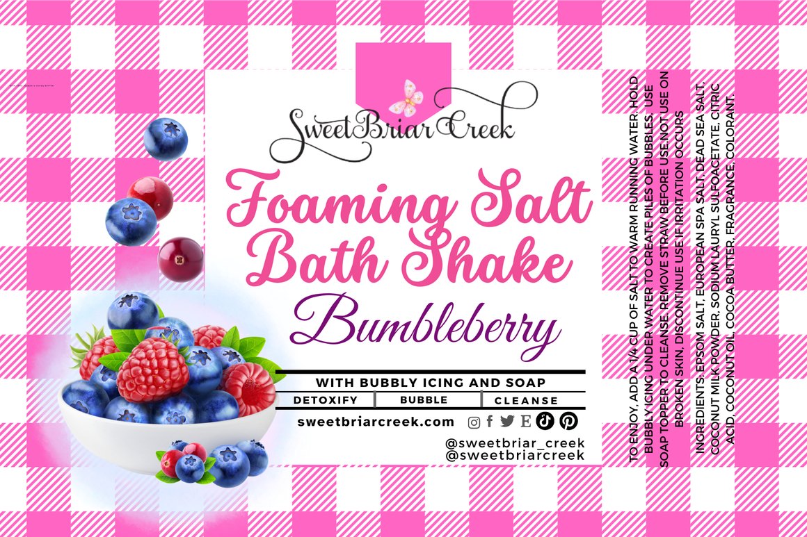 Bumbleberry Foaming Salt Bath Shake