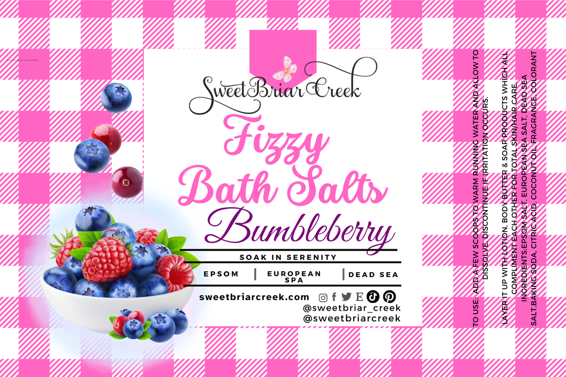 Bumbleberry Fizzy Bath Salt Soak