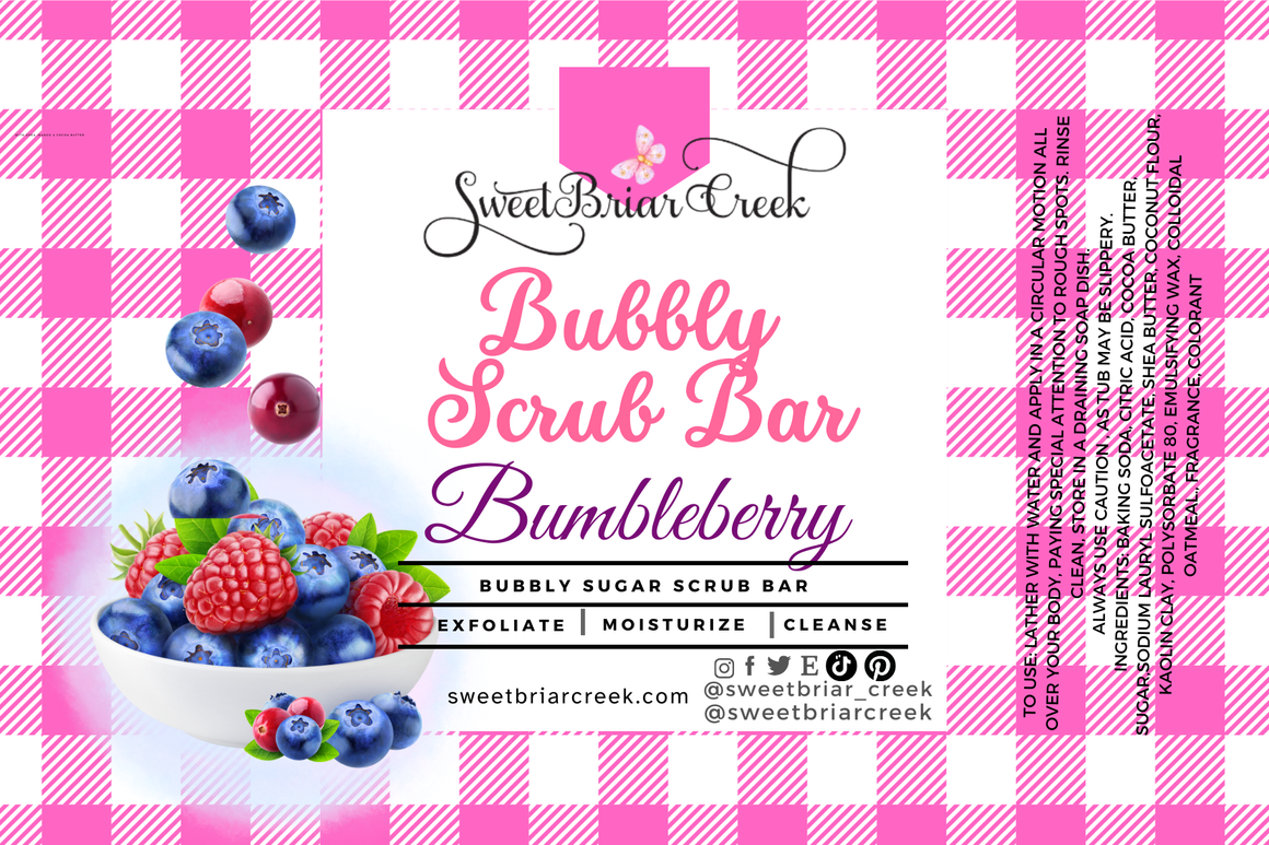 Bumbleberry Bubbly Scrub Body Bars