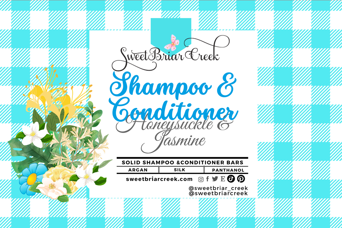 Honeysuckle Jasmine Shampoo & Conditioner Bars