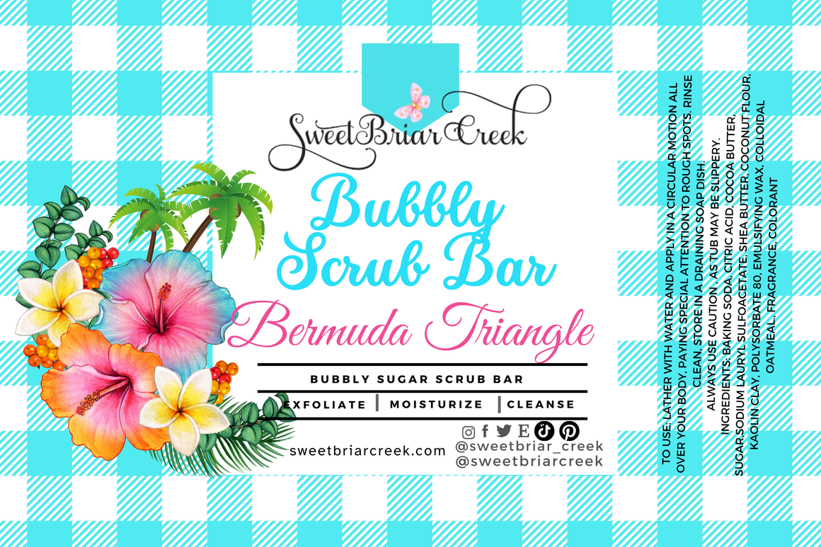 Bermuda Triangle Bubbly Scrub Body Bars