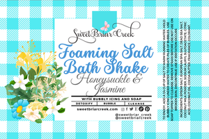 Honeysuckle & Jasmine Foaming Salt Bath Shake
