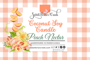Peach Nectar Coconut Soy Candle