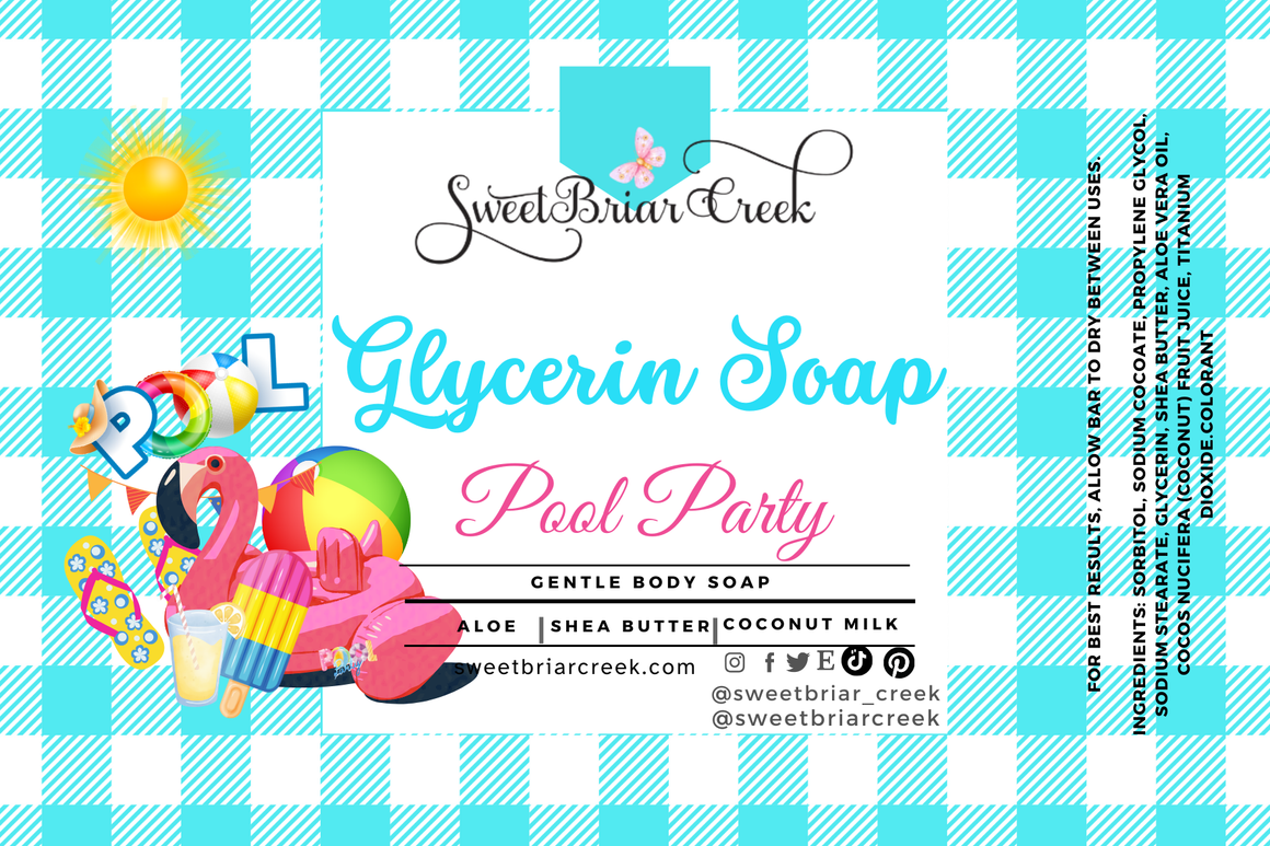 Pool Party Glycerin Soap Bar