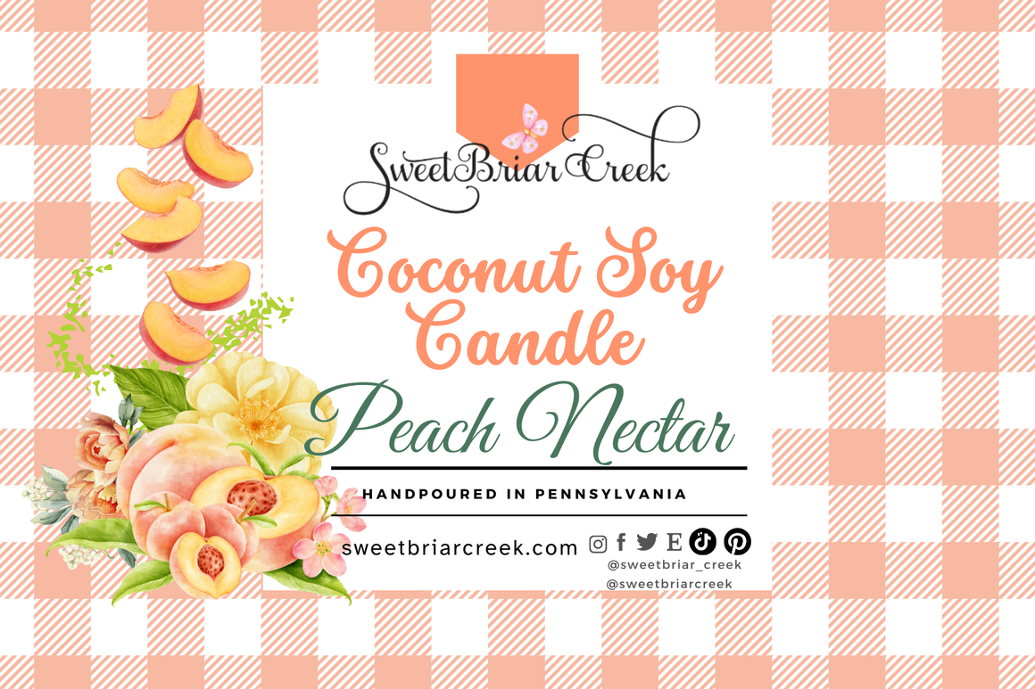 Peach Nectar Coconut Soy Candle