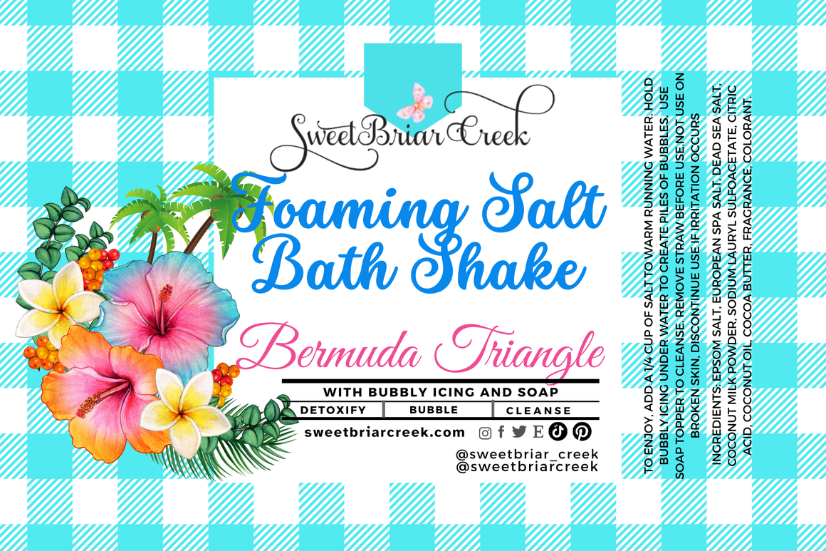 Bermuda Triangle Foaming Salt Bath Shake