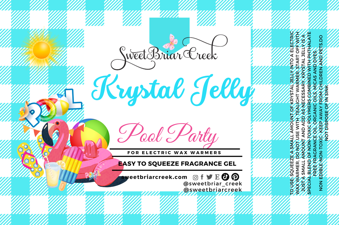 Pool Party Krystal Jelly Squeeze for wax warmers.