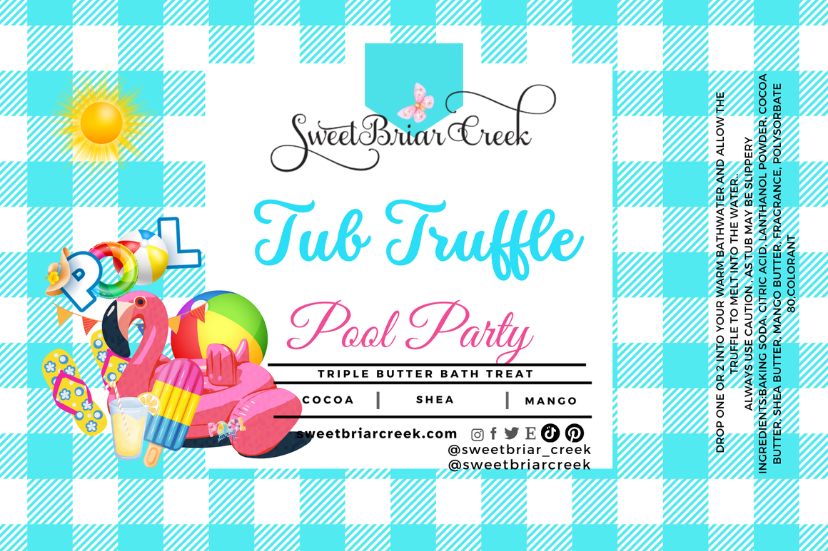 Pool Party Bath Butter Tub Truffles