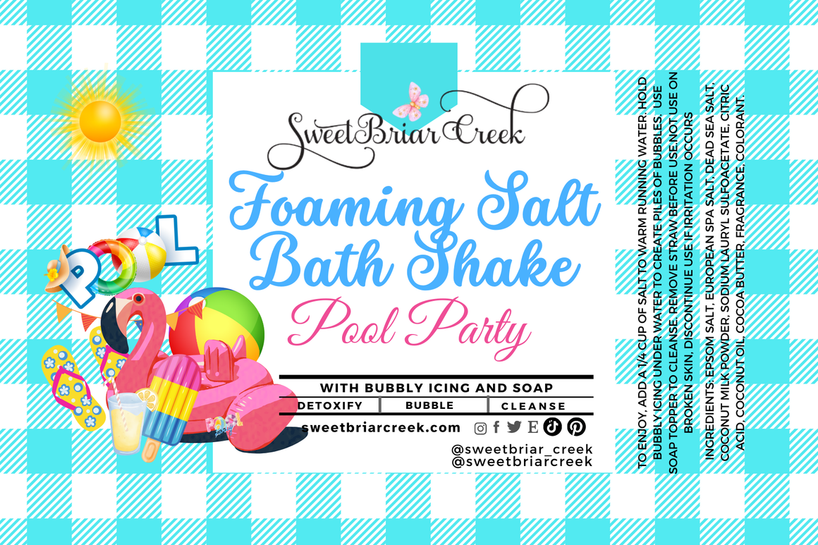 Pool Party Foaming Salt Bath Shake